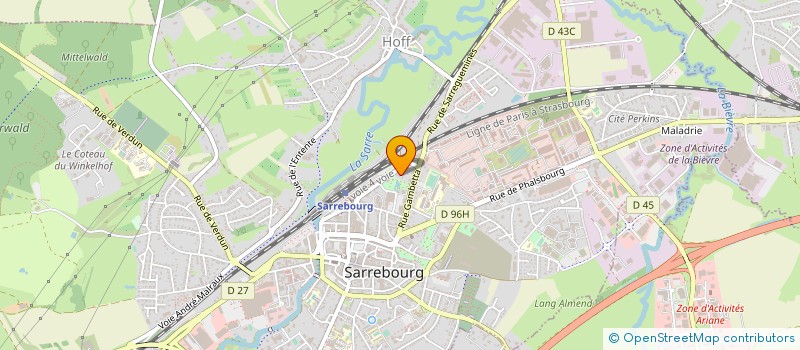 localisation de l'entreprise SCI PIERRE à SARREBOURG