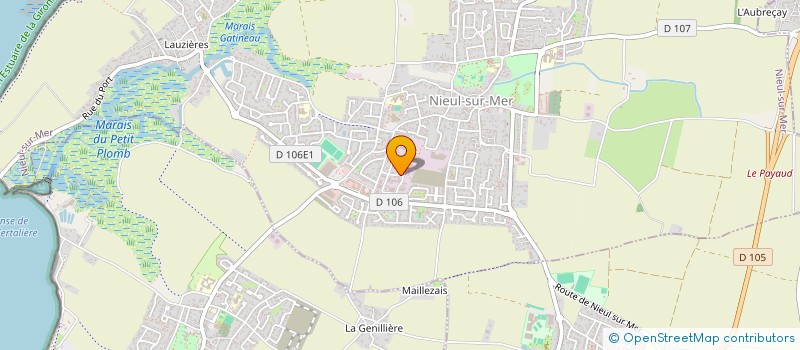 localisation de l'entreprise SCI PIERRE  NIEUL-SUR-MER