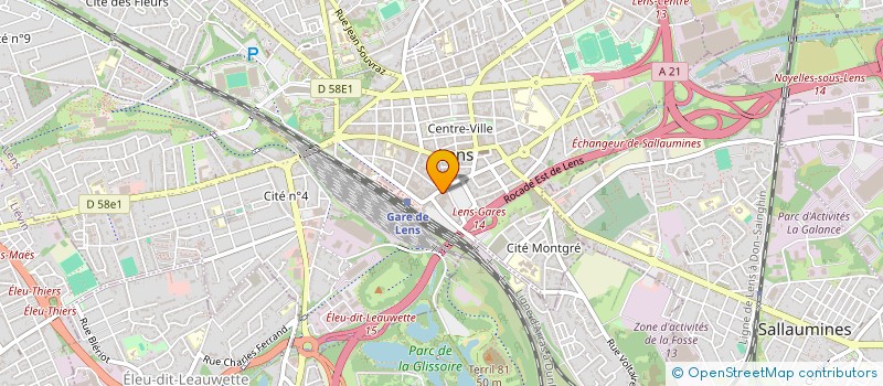 localisation de l'entreprise SCI PIERRE  LENS