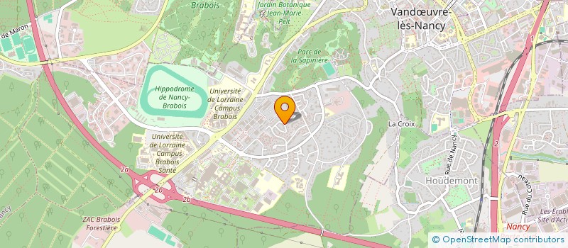 localisation de l'entreprise SCI PIERRE  VANDUVRE-LES-NANCY