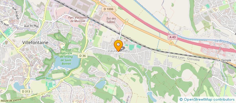 localisation de l'entreprise SCI PIERRE  VAULX-MILIEU