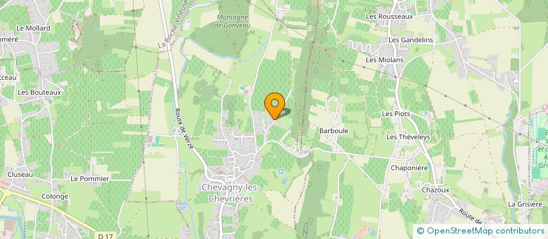 localisation de l'entreprise SCI PIERRE  CHEVAGNY-LES-CHEVRIERES