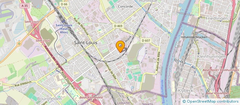 localisation de l'entreprise SCI PIERRE & AGATHE  SAINT-LOUIS