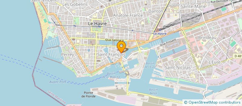 localisation de l'entreprise SCI PIERRE ANTOINE FARIN  LE HAVRE