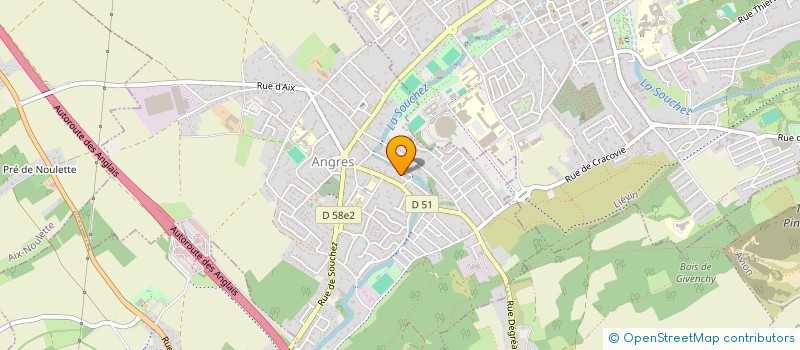 localisation de l'entreprise SCI PIERRE-BENOIT à ANGRES