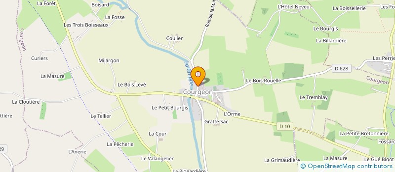 localisation de l'entreprise SCI PIERRE BEQUET à COURGEON