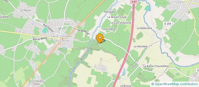 localisation de l'entreprise SCI PIERRE BISE  BEAULIEU-SUR-LAYON