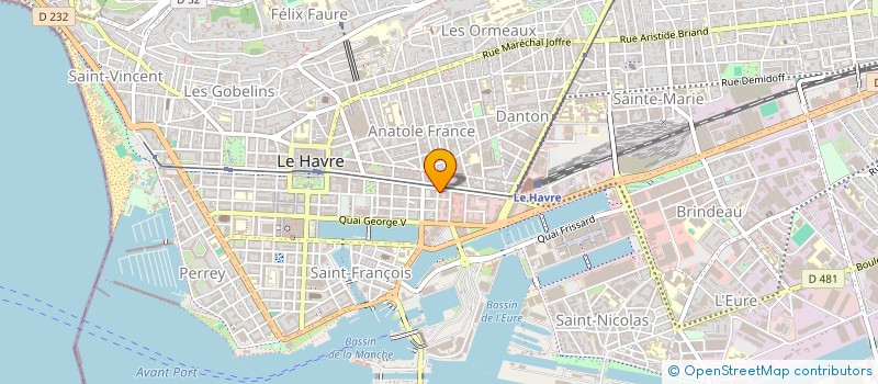 localisation de l'entreprise SCI PIERRE BROSSOLETTE à LE HAVRE