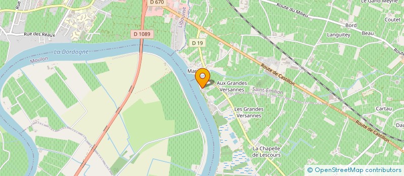 localisation de l'entreprise SCI PIERRE BRUNOT  SAINT-EMILION