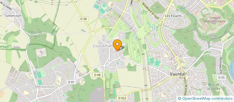 localisation de l'entreprise SCI PIERRE BUTIN  COURDIMANCHE