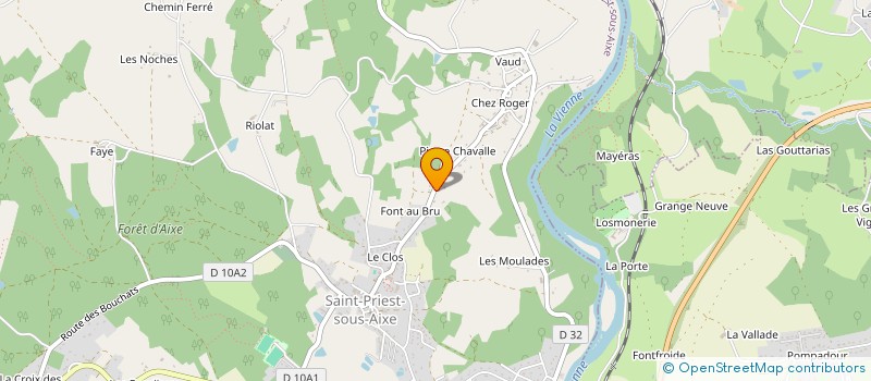 localisation de l'entreprise SCI PIERRE CHAVALLE à SAINT-PRIEST-SOUS-AIXE