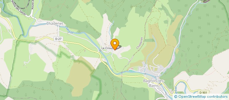 localisation de l'entreprise SCI PIERRE CLAUDE BERGOUNHE  MONT LOZERE ET GOULET