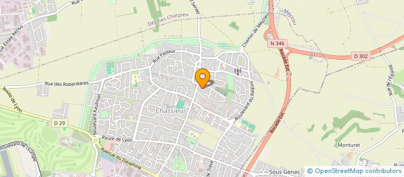 localisation de l'entreprise SCI PIERRE CROCHE  CHASSIEU