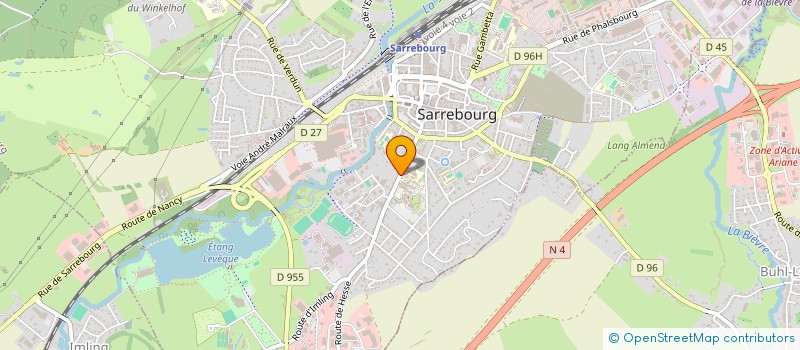 localisation de l'entreprise SCI PIERRE CURIE  SARREBOURG