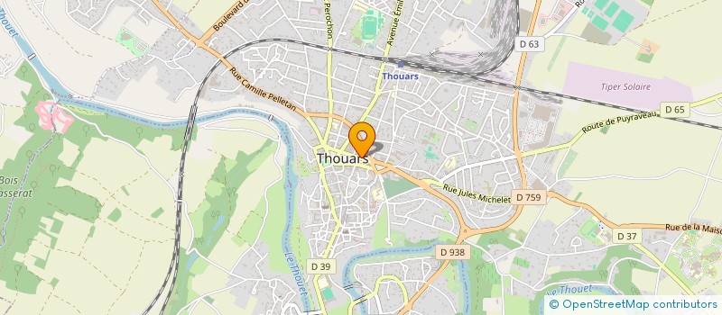 localisation de l'entreprise SCI PIERRE CURIE à THOUARS