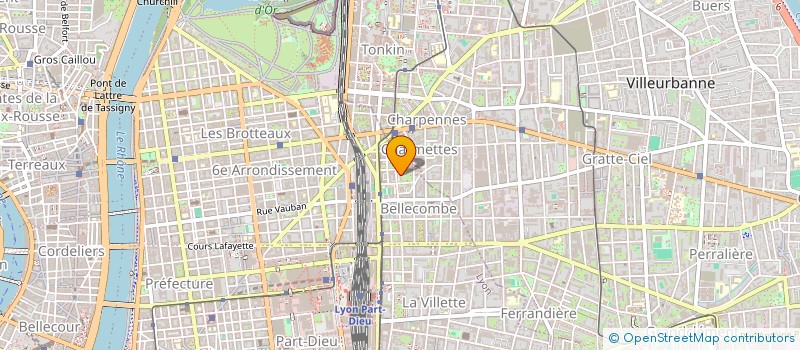 localisation de l'entreprise SCI PIERRE DE BELLECOMBE  LYON