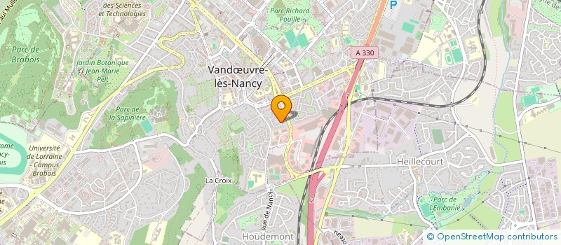 localisation de l'entreprise SCI PIERRE DE LUNE  VANDUVRE-LES-NANCY