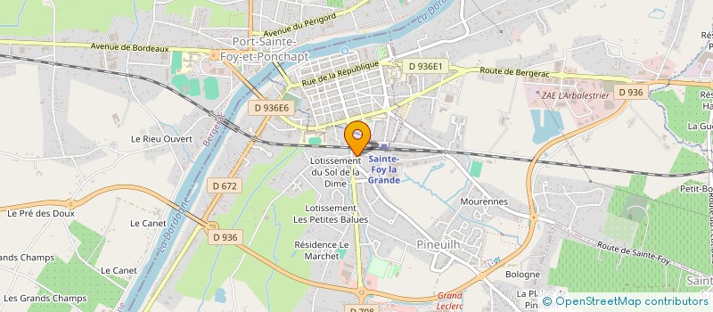 localisation de l'entreprise SCI PIERRE DE LUNE  PINEUILH