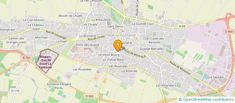 localisation de l'entreprise SCI PIERRE DE TUFFEAU  DOUE-EN-ANJOU