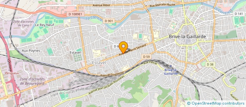 localisation de l'entreprise SCI PIERRE ESPACE  BRIVE-LA-GAILLARDE