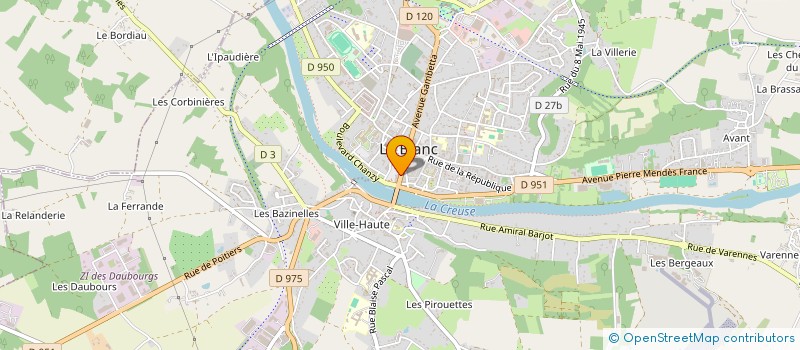 localisation de l'entreprise SCI PIERRE ET CHARLES à LE BLANC