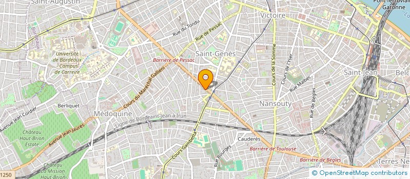 localisation de l'entreprise SCI PIERRE ET CHARLOTTE  TALENCE