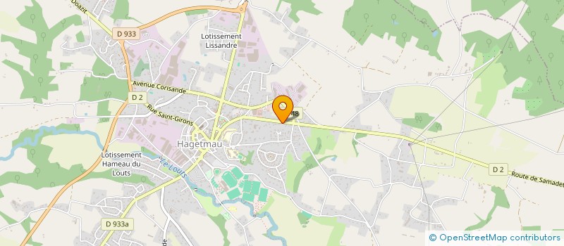 localisation de l'entreprise SCI PIERRE ET CHRISTIAN  HAGETMAU