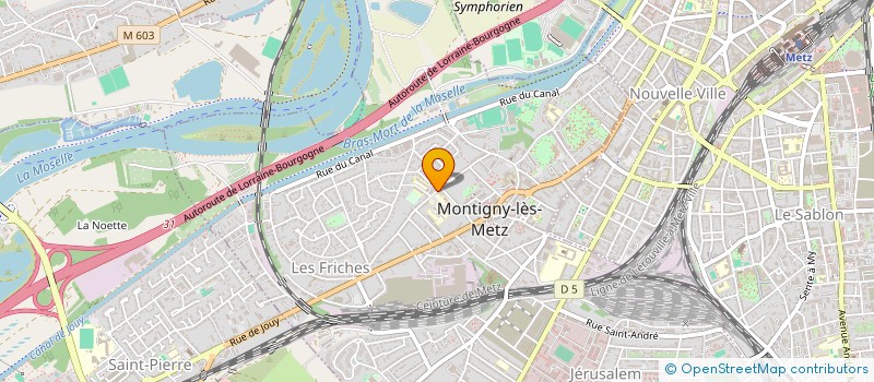 localisation de l'entreprise SCI PIERRE ET LOUISE à MONTIGNY-LES-METZ