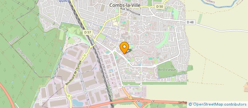 localisation de l'entreprise SCI PIERRE ET MARIE CURIE  COMBS LA VILLE