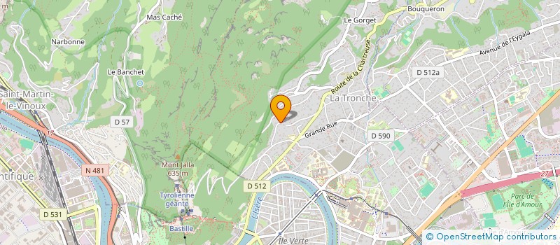 localisation de l'entreprise SCI PIERRE ET NELLY  LA TRONCHE