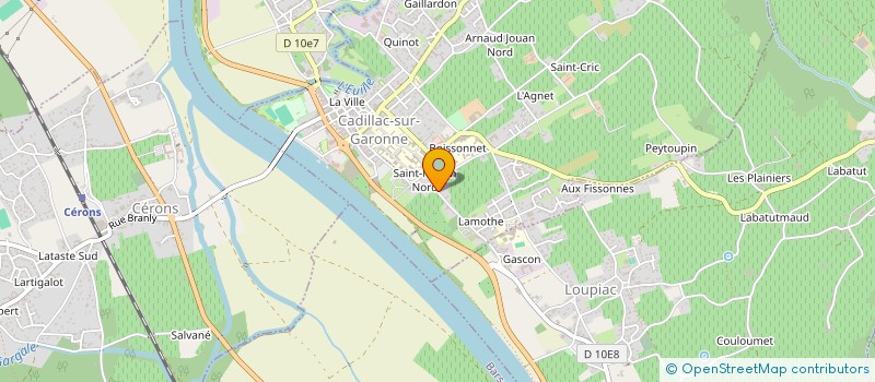 localisation de l'entreprise SCI PIERRE GRELLETY BOSVIEL  CADILLAC-SUR-GARONNE