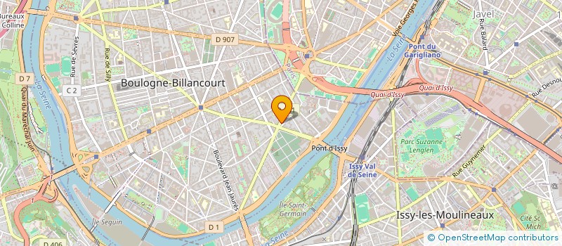 localisation de l'entreprise SCI PIERRE GRENIER  BOULOGNE-BILLANCOURT
