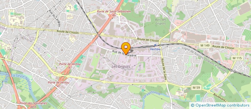 localisation de l'entreprise SCI PIERRE IMMOBILIERE  VERTOU