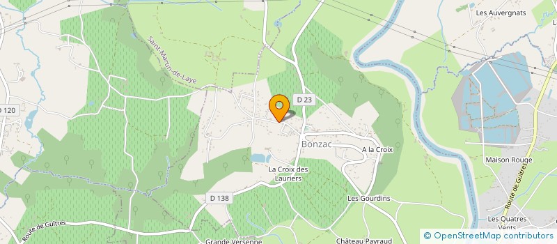 localisation de l'entreprise SCI PIERRE JEAN  BONZAC