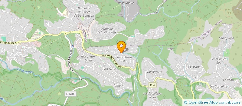 localisation de l'entreprise SCI PIERRE KARST  BIOT