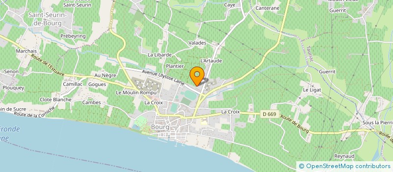 localisation de l'entreprise SCI PIERRE LAURENCE  LE BOUSCAT