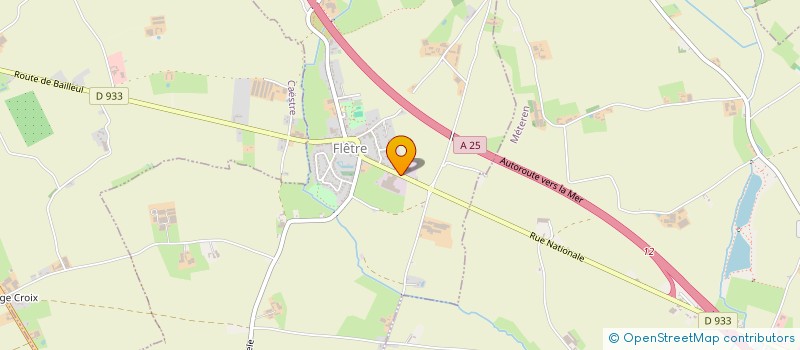 localisation de l'entreprise SCI PIERRE LAUWERIE  FLETRE