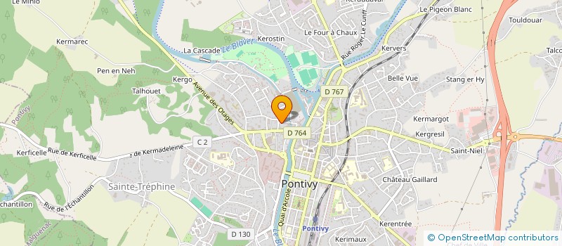 localisation de l'entreprise SCI PIERRE LE GOURRIEREC  PONTIVY