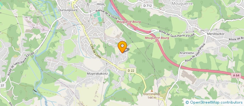 localisation de l'entreprise SCI PIERRE-LILA  SAINT-PIERRE-D'IRUBE