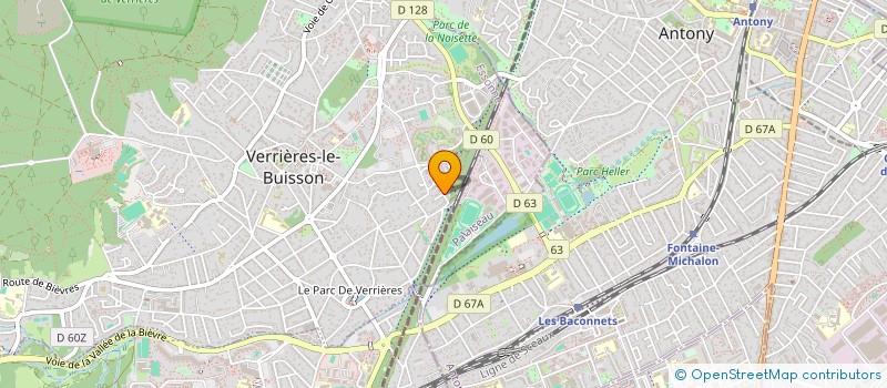 localisation de l'entreprise SCI PIERRE MARIE BRIAND  VERRIERES-LE-BUISSON