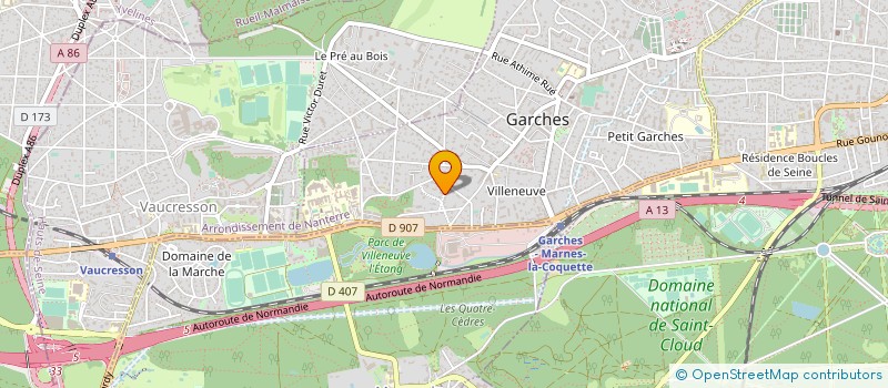 localisation de l'entreprise SCI PIERRE & MICHELE à GARCHES