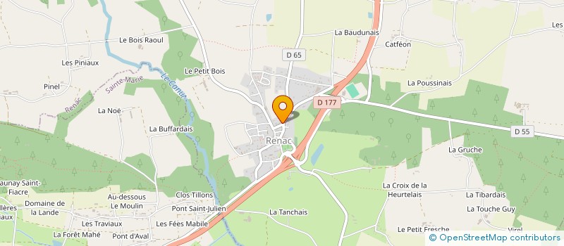 localisation de l'entreprise SCI PIERRE PAUL JEANNE  RENAC