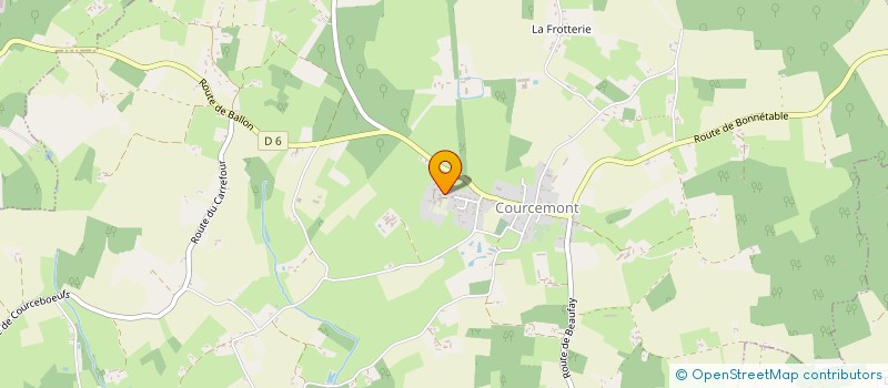 localisation de l'entreprise SCI PIERRE-PIGEARD  COURCEMONT