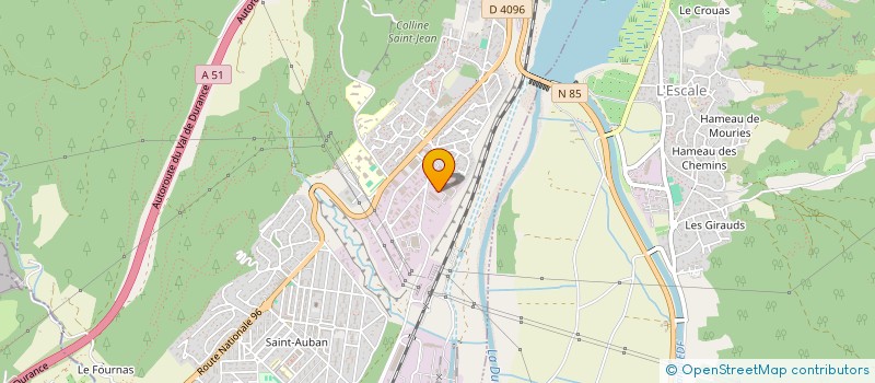 localisation de l'entreprise SCI PIERRE-RUE  CHATEAU ARNOUX SAINT AUBAN