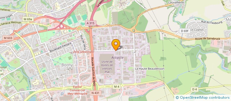 localisation de l'entreprise SCI PIERRE SIMON LAPLACE  METZ