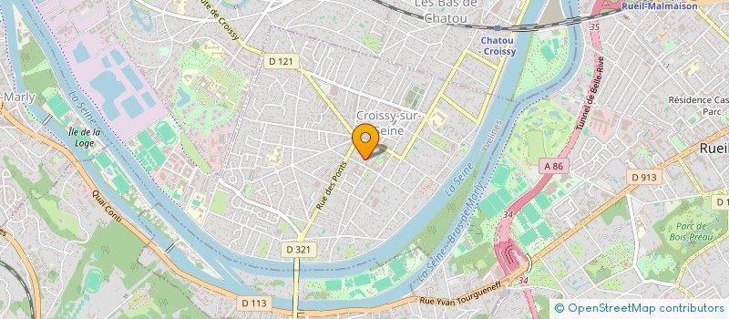 localisation de l'entreprise SCI PIERRE SUD  CROISSY-SUR-SEINE