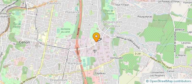 localisation de l'entreprise SCI PIERRE TERRE VIGNE  ARTIGUES-PRES-BORDEAUX