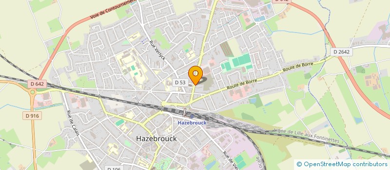 localisation de l'entreprise SCI PIERRE VANDAMME  HAZEBROUCK
