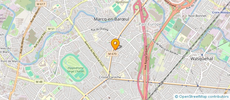 localisation de l'entreprise SCI PIERRE VANDERMEYS à MARCQ-EN-BARŒUL