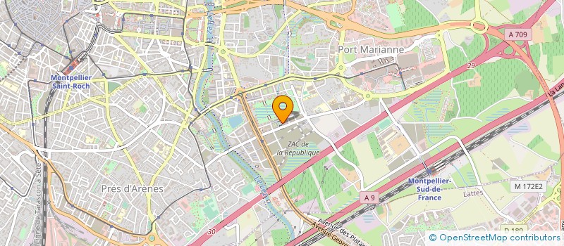 localisation de l'entreprise SCI PIERRE VERTE  MONTPELLIER